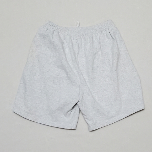 RARE Vintage Eagle USA Heather Gray Tie Waist Pull-On High Rise Relaxed Shorts - Picture 8 of 11